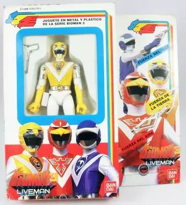 Bioman 3 Liveman - Bandai - Lion Jaune (m�tal)