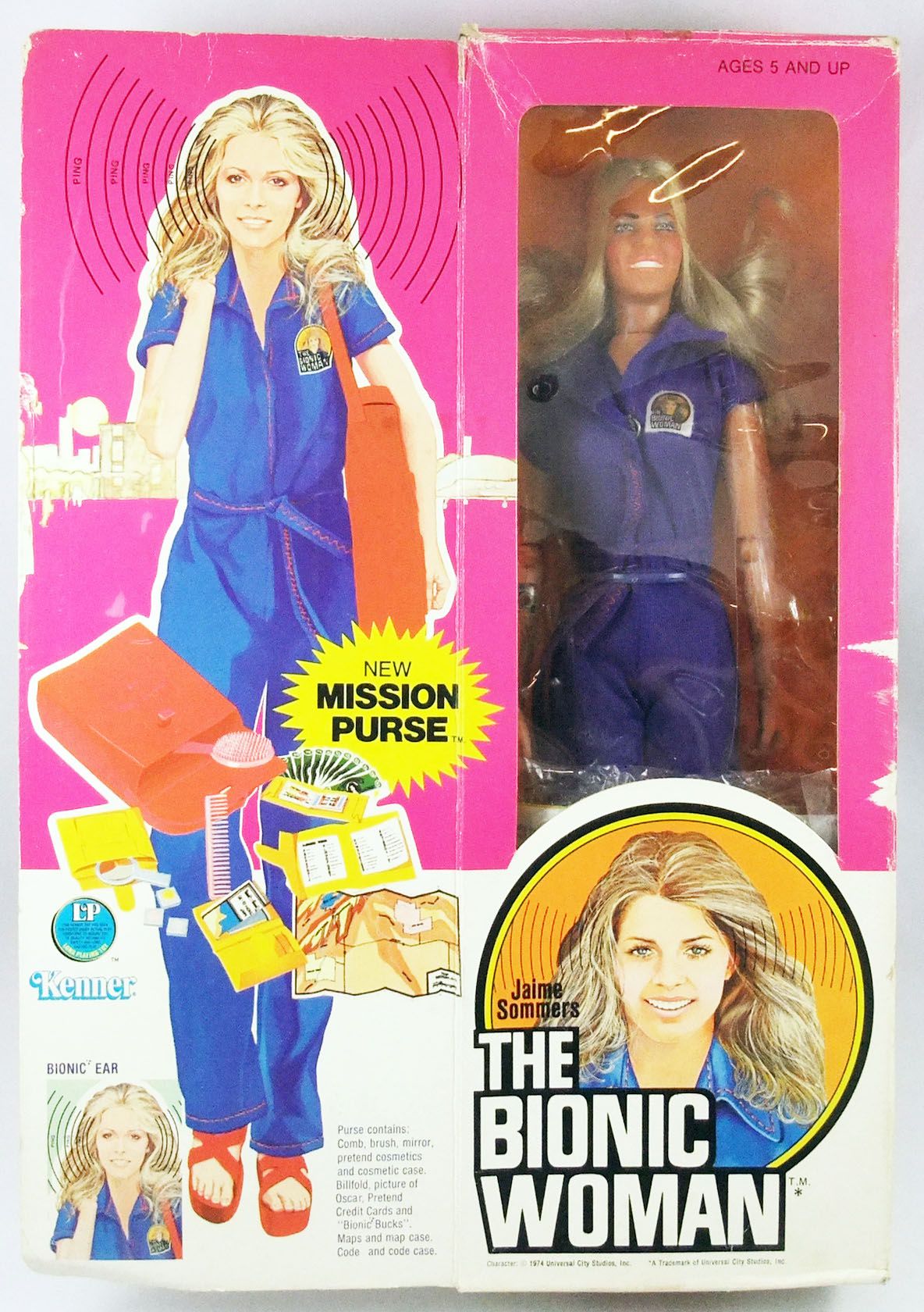 1977 Kenner The Bionic Woman Jamie Sommers Doll In Reproduction Box (6)  No.65800 - We-R-Toys