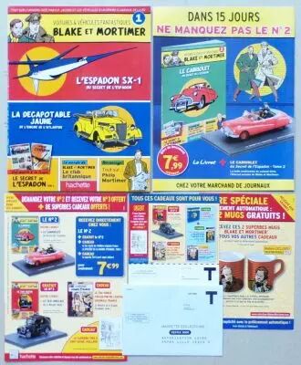 Blake & Mortimer - Hachette - Booklet #1 Espadon Sx-1 & Ford Convertible Yellow