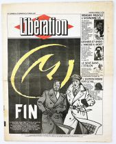 Blake & Mortimer - Libération Journal February 21-22th, 1987 in homage to Edgar P. Jacobs