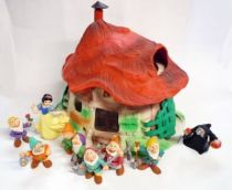 Blanche Neige - Bullyland - La Maison de Blanche-Neige + 9 personnages (occasion)