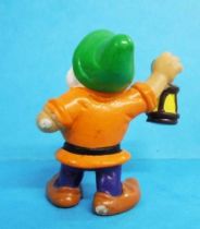 Blanche Neige - Figurine PVC Bully 1982 - le nain Prof