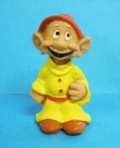 Blanche Neige - Figurine PVC Bully 1982 - le nain Simplet