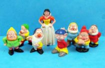 Blanche Neige & les 7 nains - Série Complète de 8 Figurines PVC Heimo