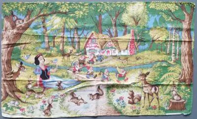Blanche Neige - Serviette de table Tissus Imprim�