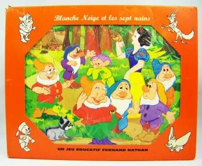 Blanche Neige et les 7 nains - Jeu �ducatif Fernand Nathan (Puzzle) 01