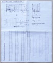 Blue Print Covered Wagon Kassel Type German G10 Central File Loco Revue # 753