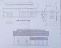 Blue Print Ho Shelter Handover of 4-track PO locomotives