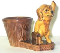 Bobi the dog vintage ceramic pencil holder