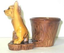 Bobi the dog vintage ceramic pencil holder