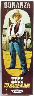 Bonanza - Palitoy 1966 - Eric � Hoss � Cartwright - Figurine 20cm neuve en boite