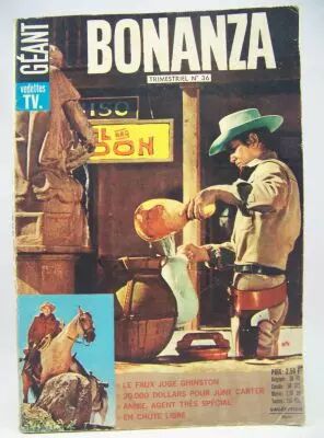 Bonanza Vedettes T.V. Giant Quarterly Magazine #36 1969 - Sag�dition