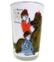 Bonne Nuit les Petits - Amora Mustard Glass - Nicolas et Pimprenelle put on Nounours