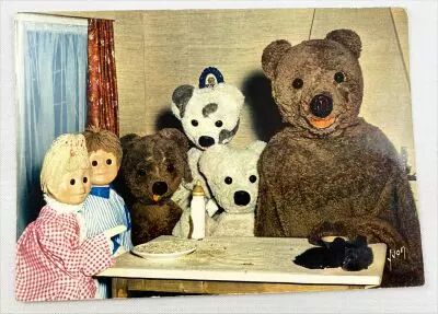 Bonne Nuit les Petits - Carte Postale Yvon - N�15 Nounours et ses neveux en famille