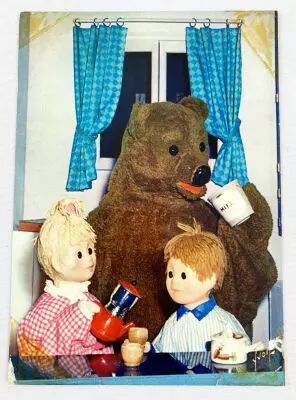 Bonne Nuit les Petits - Carte Postale Yvon - N�8 Nounours Nicolas & Pimprenelle au petit d�jeuner