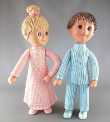 Bonne Nuit les Petits - Poup�es CLD - Nicolas & Pimprenelle 