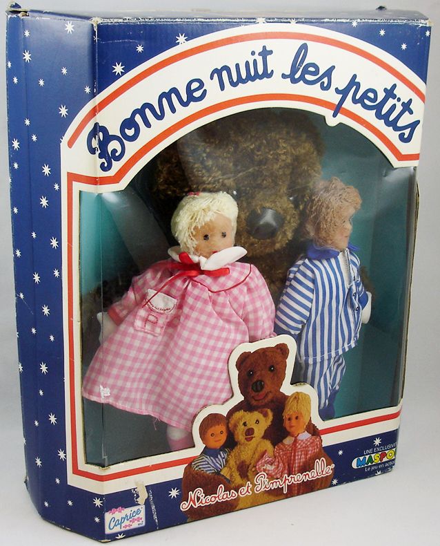 Bonne Nuit les Petits Soft dolls Nicolas Pimprenelle Nounours