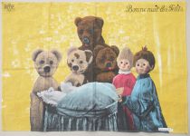 Bonne Nuit les Petits - Torchon Tissus Imprimé - Nounours Neveux Nicolas Pimprenelle