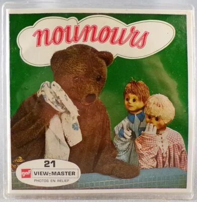 Bonne Nuit les Petits - View-Master (GAF) - Nounours Livret 3 disques + R�cit Complet Neuf Blister