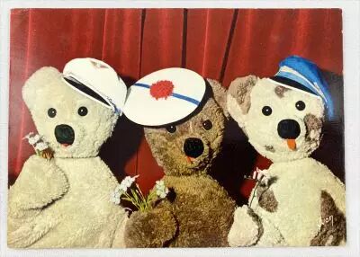 Bonne Nuit les Petits - Yvon Postal Card - N�19 Nounours\'s nephews: R�mi, Toto & Fanfan