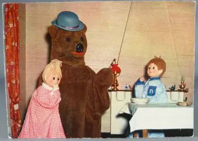 Bonne Nuit les Petits - Yvon Postal Card - N�7 Nounours telling story to childrens