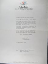Book Catalogue 1977 Exhibition American Toys 1925-1975 + Invitation & Fisher-Price Letter