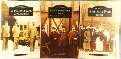 Book Memory in Pictures The Paris Metro Evelyne & Jean Pierre Rigouard 3 Volumes Alain Sutton Editions