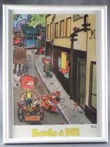 Boule & Bill - Bookplate Tir&eacute; &agrave; Part Roba Framed - Plan&egrave;te Bd