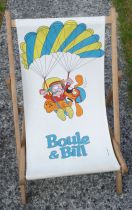 Boule & Bill - Children Long Chair Wood & Fabric
