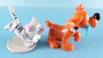 Boule & Bill - Flunch PVC figure - Bill with Fish & Caporal the Cat with Bone