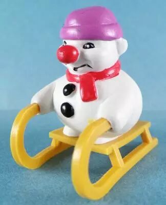 Bouli - Bouli Petit Gar�on sur Luge - Figurine PVC Roda Voisins