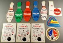 Bowling - Lot de 11 Autocollants Vintages