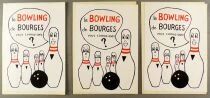 Bowling - Lot de 11 Autocollants Vintages
