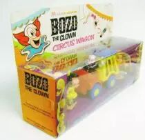 Bozo le Clown - Circus Wagon - Plastic Vehicle - Multiple Toymakers 1970