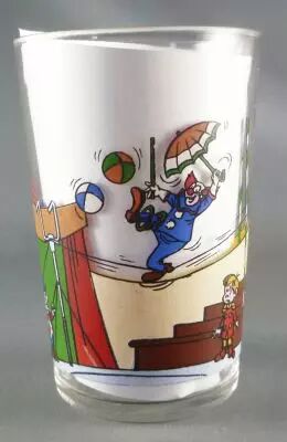 Bozo le Clown - Verre � moutarde - Bozo Funambule