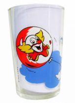 Bozo the Clown - Mustard glass - Bozo flies away