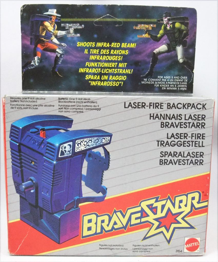 BraveStarr - Laser Fire Backpack - Mattel