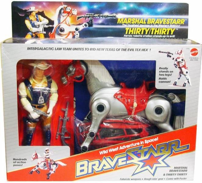 BraveStarr - Marshall Bravestarr & Thirty/Thirty gift-set - Mattel