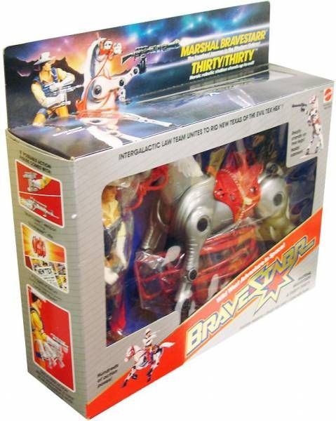 BraveStarr - Marshall Bravestarr & Thirty/Thirty gift-set - Mattel