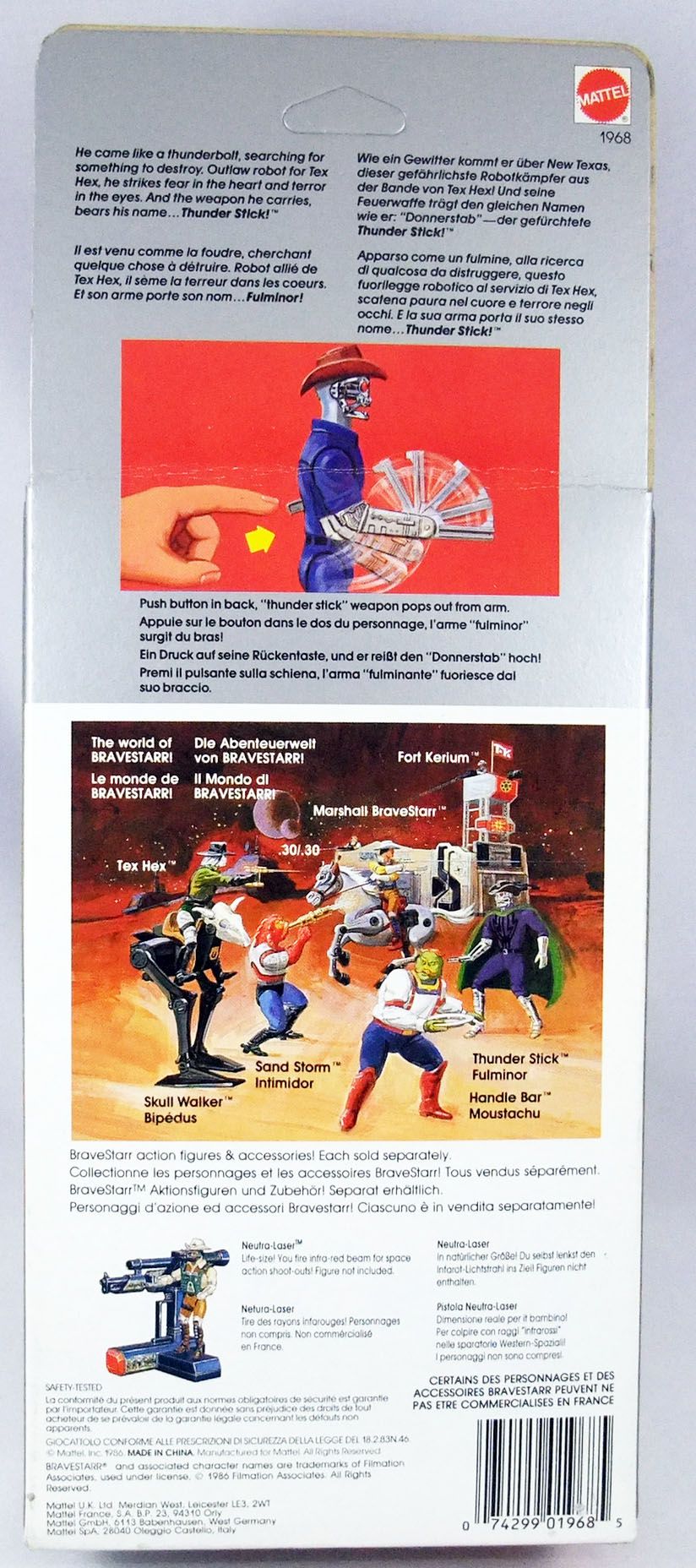THUNDERSTICK BRAVESTARR ACTION Figure Mattel Vintage 1986 Excellent  Condition $130.00 - PicClick