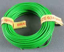 Brawa Ho Fil de Câblage Electrique Vert 10m 0,14 qmm Etat Neuf