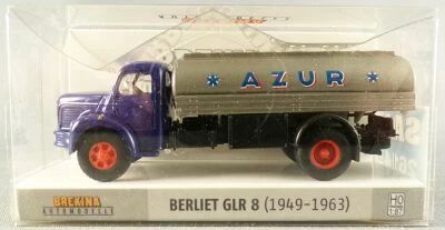 Brekina Sai 2614 Ho 1:87 Berliet Glr 8 Azur Tank Blue (1949-1963) Mint in Box