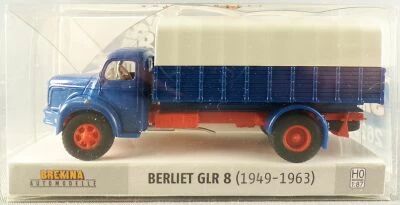 Brekina Sai 2623 Ho 1/87 Berliet Glr 8 Plateau B�ch� Bleu (1949-1963) Neuf Boite
