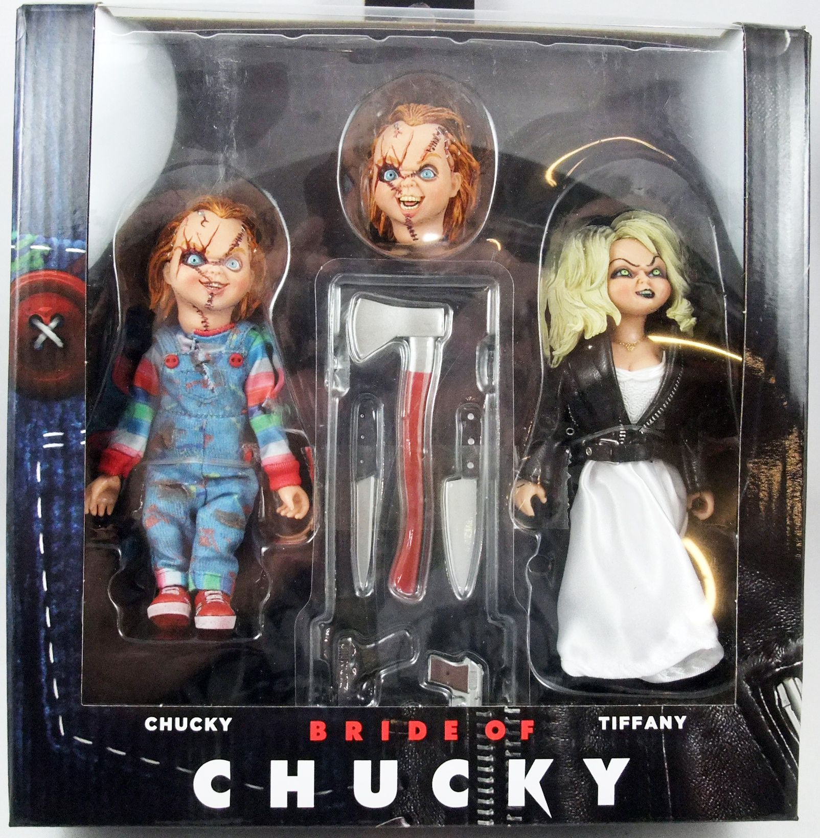Bonecos Filme A Noiva de Chucky Tiffany e Chuky Neca - Mister Braga  Colecionáveis - Miniaturas para Coleções