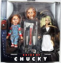 Bride of Chucky - NECA - Chucky & Tiffany 5\  clothed retro figures