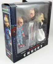 Bride of Chucky - NECA - Chucky & Tiffany 5\  clothed retro figures