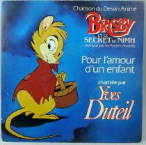 Brisby et le Secret de Nimh - Chanson du Dessin Animé par Yves Duteil - Disque 45Tours - EMI Pathe 1982