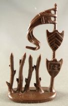 Britains - Middle-Ages - Accessory - Mast with Oriflamme & Shields