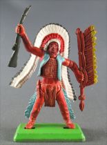 Britains Deetail - Indien - Piéton Chef brandissant fusil & lance