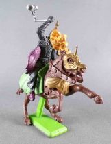 Britains Deetail - Moyen-Age - Turc Cavalier Bras Droit Levé Double Masse Cheval Marron Cabré